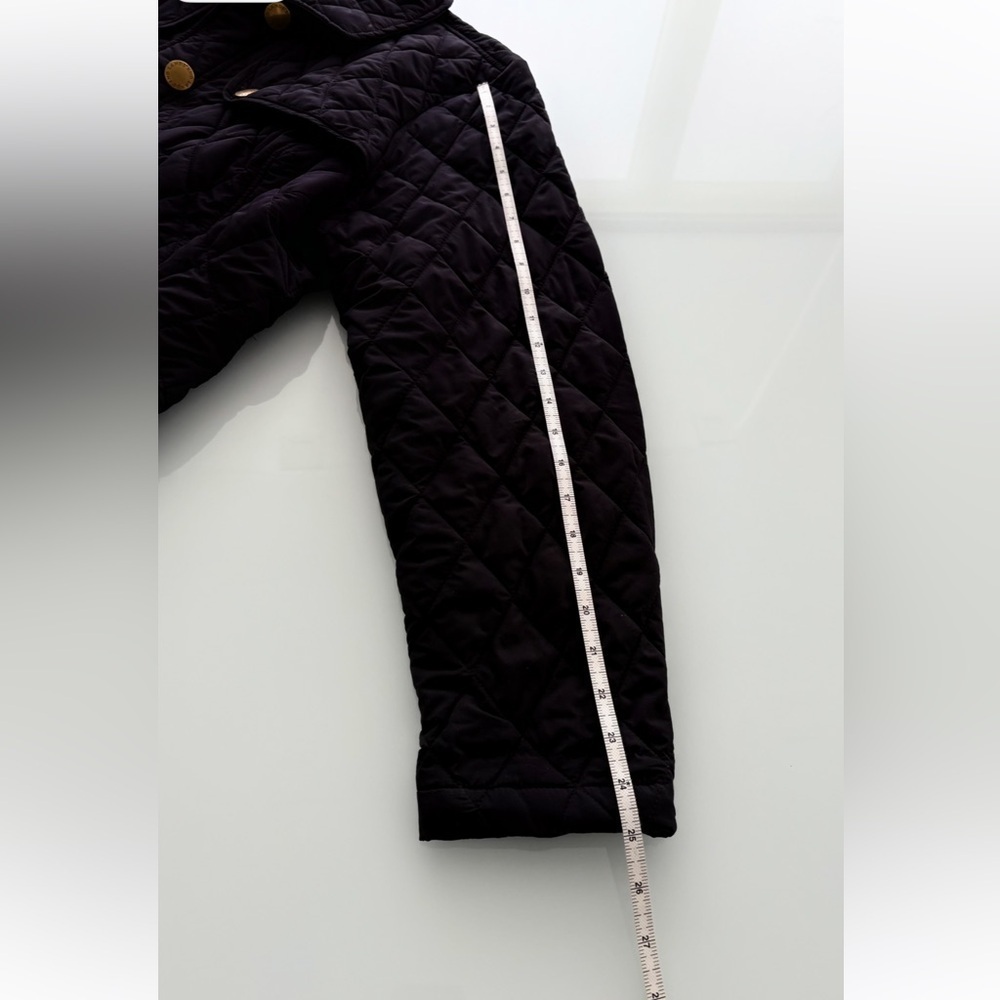 LANDS' END Soft Black Quilted Insulated light weight Jacket Barn Coat Size 18-20 - Picture 11 of 14